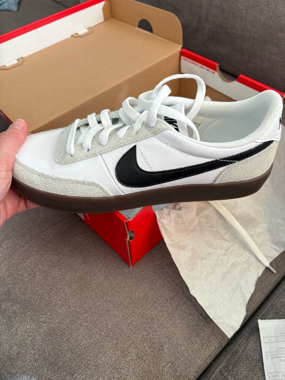 Nike Killshot 2 White/Black Low-Top Casual Sneakers 7Y/8.5W